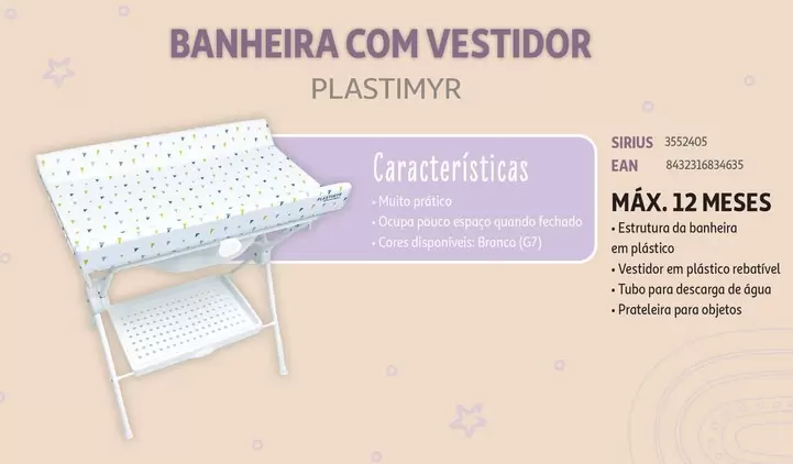 Oferta de Plastimyr - Banheira Com Vestidor em Auchan