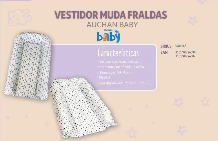 Oferta de Vestidor Muda Fraldas em Auchan