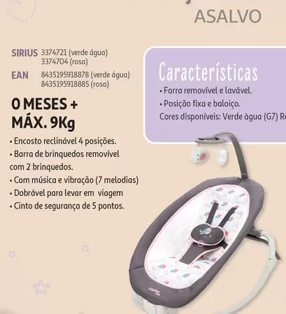 Oferta de Espreguiçadeira Musicalem Auchan