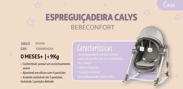 Oferta de Espreguiçadeira Calysem Auchan