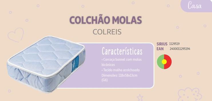 Oferta de Colreis - Colchão Molas 118x58cm em Auchan