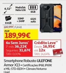 Oferta de Ulefone - Smartphone Robusto  por 189,99€ em Auchan