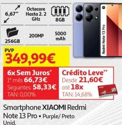 Oferta de Xiaomi - Smartphone Redmi Note 13 Pro  por 349,99€ em Auchan