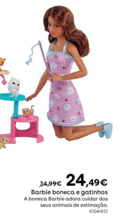 Oferta de Barbie Bonaca e Gatinhos por 24,49€ em Toys R Us