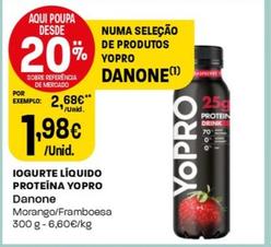 Oferta de Danone - Iogurte Liquido Proteina Yopro por 1,98€ em Intermarché