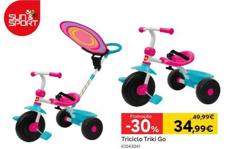 Oferta de Sun&Suport - Triciclo Triki Go por 34,99€ em Toys R Us