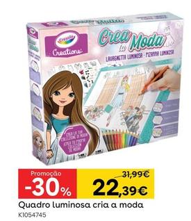 Oferta de Crayola - Quadro Luminosa Cria A Moda por 22,39€ em Toys R Us
