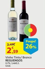 Oferta de Reguengos - Vinho Tinto  por 2,59€ em Auchan