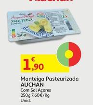Oferta de Auchan - Manteiga Pasteurizada  por 1,9€ em Auchan