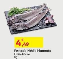 Oferta de Pescada Media Marmota por 4,49€ em Auchan