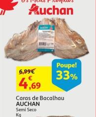 Oferta de Auchan - Caras De Bacalhau  por 4,69€ em Auchan