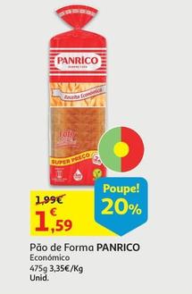 Oferta de Panrico - Pão De Forma  por 1,59€ em Auchan