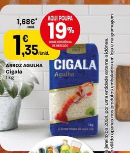 Oferta de Cigala - Arroz Agulha por 1,35€ em Intermarché