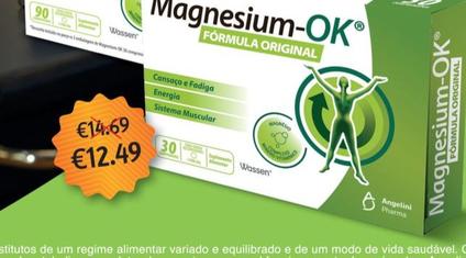 Oferta de Ok  - Suplemento Magnesium 30 Comprimidos por 12,49€ em Auchan