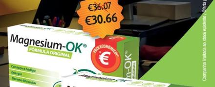 Oferta de Ok - Suplemento Magnesium  90 Comprimidos -8e por 30,66€ em Auchan