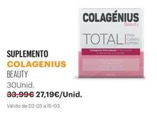 Oferta de Colagenius - Suplemento por 27,19€ em Auchan