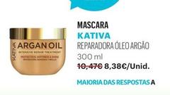 Oferta de Kativa - Mascara Reparadora Oleo Argao 300ml  por 8,38€ em Auchan