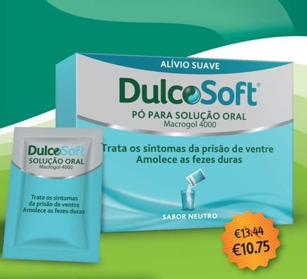 Oferta de Dulcosoft - Suplemento Macrogol 4000 20 Saquetas por 10,75€ em Auchan