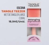 Oferta de  Tangle Teezer - EscovaWet Detangler Large Coral 1un por 18,94€ em Auchan
