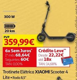 Oferta de Xiaomi - Trotinete Eléctrica Scooter 4 Lite por 359,99€ em Auchan