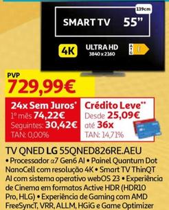 Oferta de Lg - Tv Qned 55QNED826RE.AEU por 729,99€ em Auchan