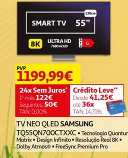 Oferta de Samsung - Tv Neo Qled TQ55QN700CTXXC por 1199,99€ em Auchan