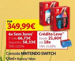 Oferta de Nintendo - Consola Switch por 349,99€ em Auchan