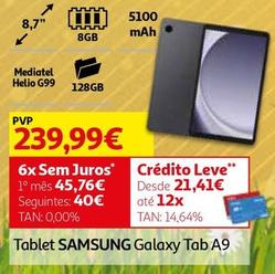Oferta de Samsung - Tablet Galaxy Tab A9 por 239,99€ em Auchan