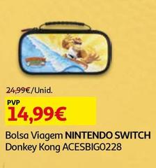 Oferta de Nintendo -Bolsa Viagem  Switch Donkey Kong Acesbigb0228 por 14,99€ em Auchan