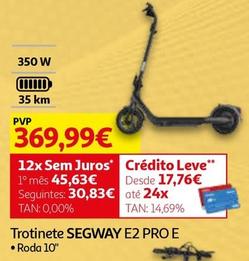 Oferta de Segway - Trotinete  E2 PRO E por 369,99€ em Auchan