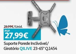 Oferta de Qilive -Suporte Parede Inclivavel/Giratorio 23-65" Q.1454 por 27,99€ em Auchan