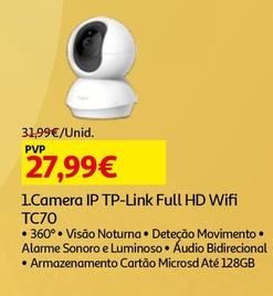 Oferta de Tp-Link - Camera Ip Full Hd Wifi TC70 por 27,99€ em Auchan