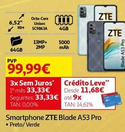 Oferta de Zte - Smartphone  Blade A53 Pro por 99,99€ em Auchan
