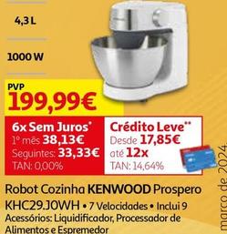 Oferta de Kenwood - Robot Cozinha Prospero  Khc29.J0wh por 199,99€ em Auchan