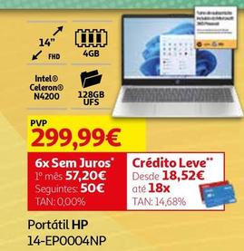 Oferta de Hp - Portátil 14-Ep0004np por 299,99€ em Auchan