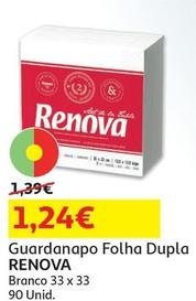 Oferta de Renova - Guardanapo Folha Dupla  por 1,24€ em Auchan