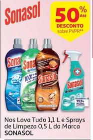 Oferta de Sonasol - Nos Lava Tudo 1.1 L E Sprays De Limpeza 0,5 L Da Marcaem Auchan