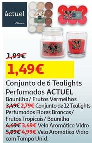Oferta de Actuel - Conjunto De 6 Tealights Perfumados por 1,49€ em Auchan