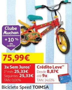 Oferta de Toimsa - Bicicleta Speed  por 75,99€ em Auchan