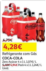 Oferta de  Coca-Cola - Refrigerante Com Gás por 4,28€ em Auchan