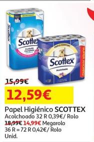 Oferta de Scottex - Papel Higiénico  por 12,59€ em Auchan