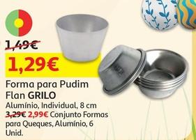 Oferta de Grilo - Forma Para Pudim Flan  por 1,29€ em Auchan