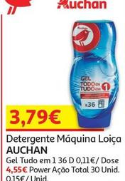 Oferta de Auchan - Detergente Maquina Loica por 3,79€ em Auchan