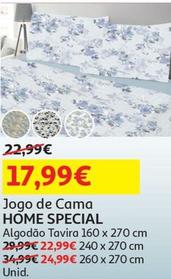 Oferta de Home Special - Jogo De Cama  por 17,99€ em Auchan