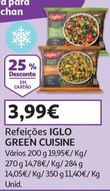 Oferta de Iglo - Refeicoes Green Cuisine por 3,99€ em Auchan
