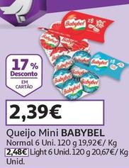 Oferta de Babybel - Queijo Mini  por 2,39€ em Auchan
