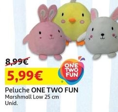 Oferta de One Two Fun - Peluche Marshmallow  por 5,99€ em Auchan