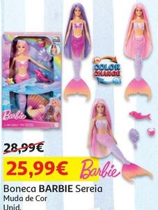 Oferta de Barbie - Boneca Sereia  por 25,99€ em Auchan