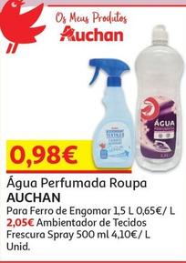 Oferta de Auchan - Água Perfumada Roupa  por 0,98€ em Auchan
