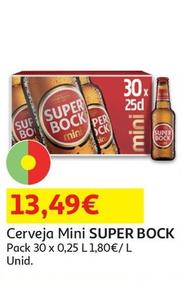 Oferta de Super Bock - Cerveja Mini por 13,49€ em Auchan